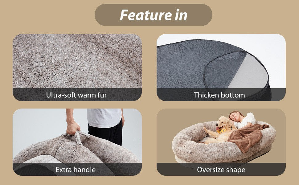 Giant Cozy Pet Bed for Dogs & Cats
