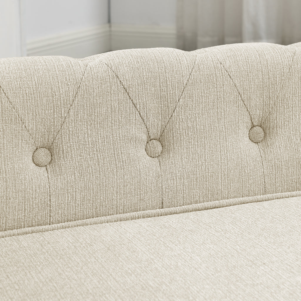 Elegant Beige Elevated Dog Sofa Bed for Medium & Large Dogs