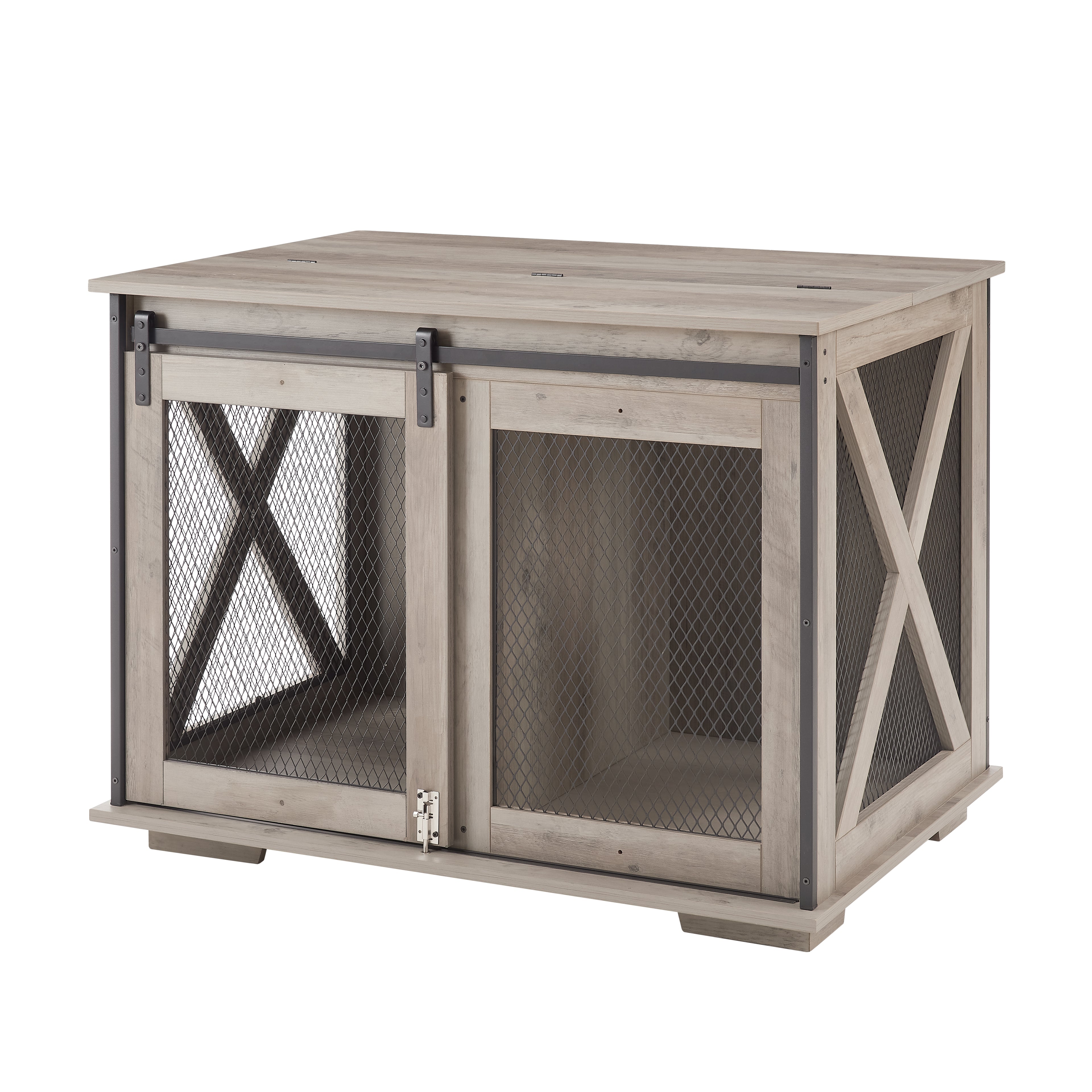Farmhouse Wooden Dog Crate Furniture