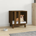 Vidaxl dog kennel 50x40x52 cm solid pine wood honey brown