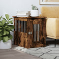 Vidaxxl dog crate 45x62x59 cm crafted wood, smoked oak