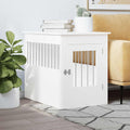 Vidaxxl dog crate 55x80x68 cm engineered wood white