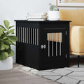 Vidaxl dog crate 55 x 80 x 68 cm processed wood black