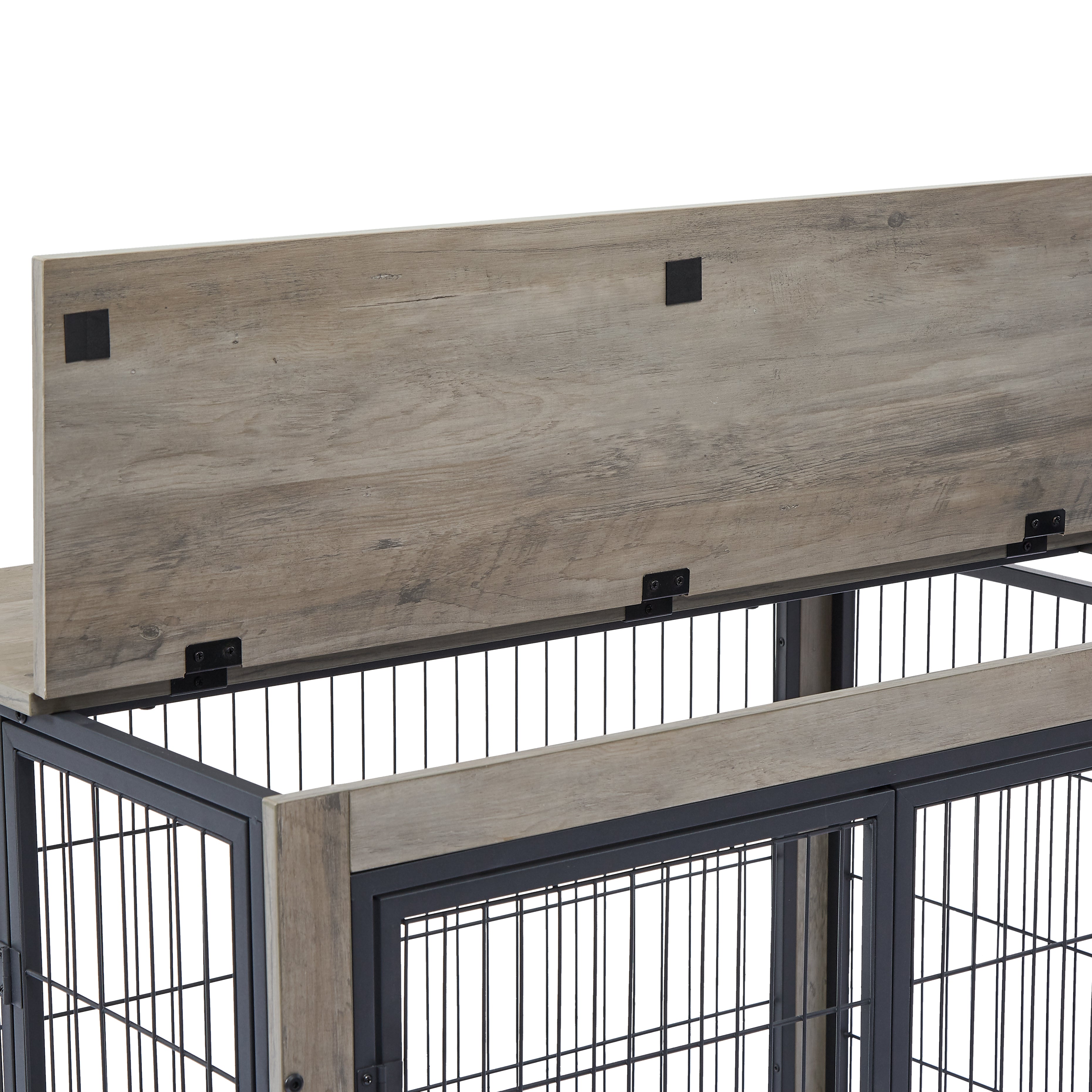 Wooden Dog Crate Side Table