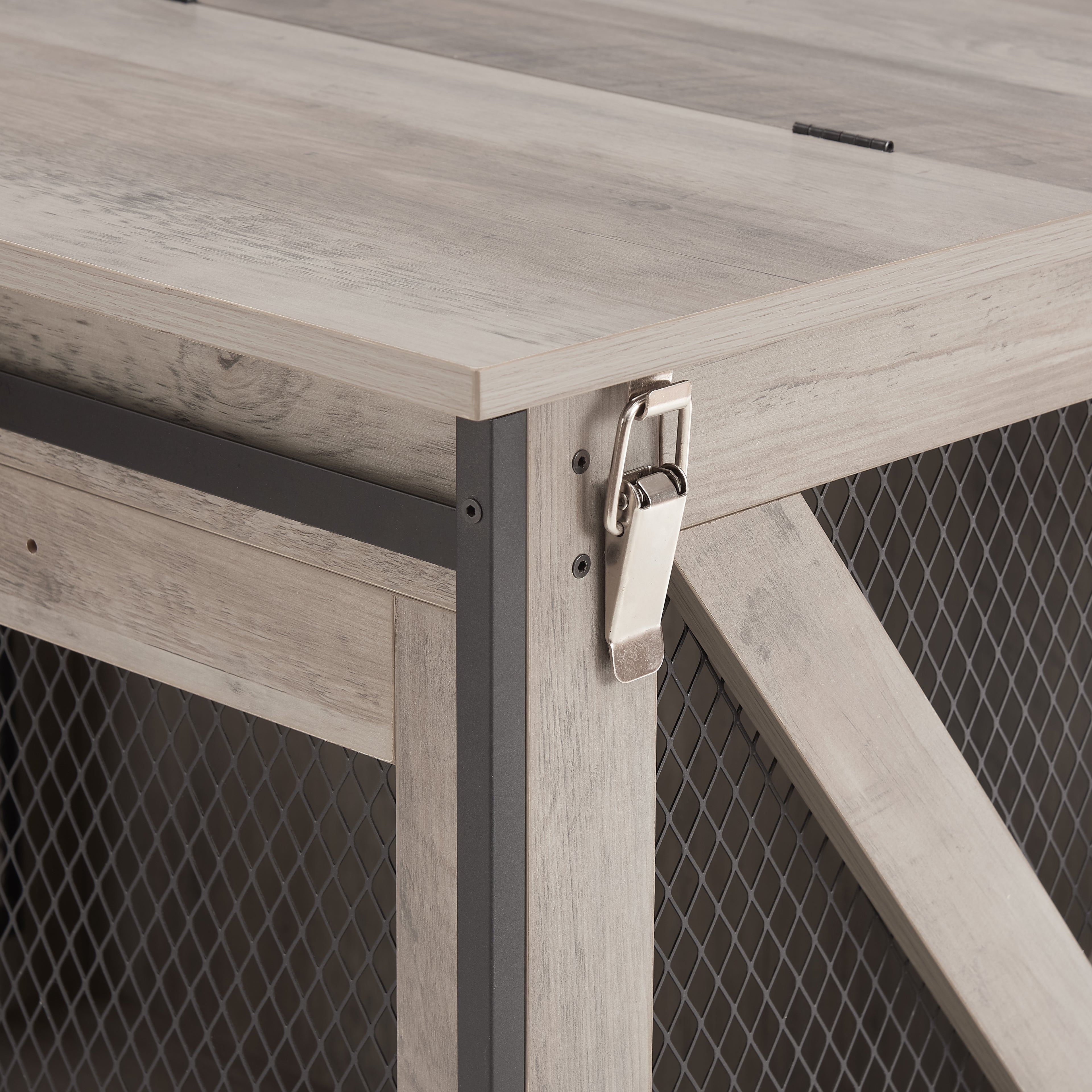 Farmhouse Wooden Dog Crate Furniture